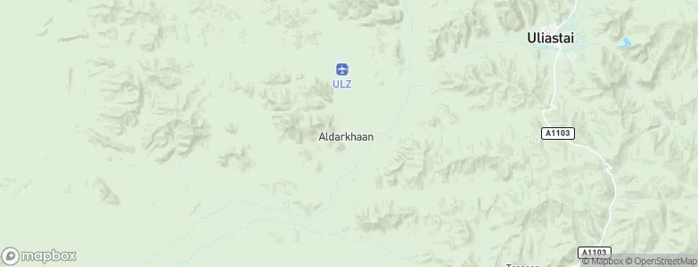 Aldar, Mongolia Map
