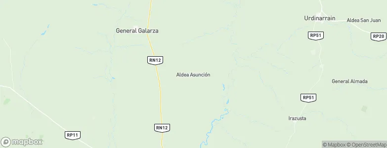 Aldea Asunción, Argentina Map