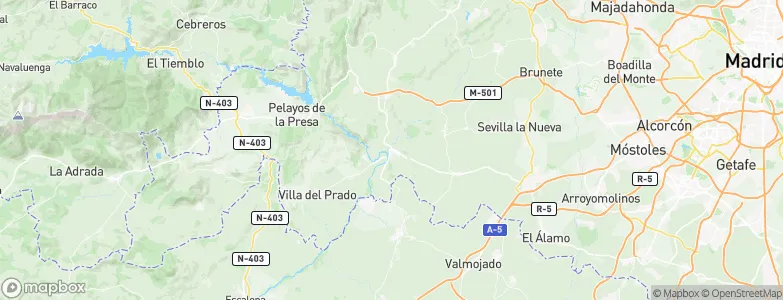 Aldea del Fresno, Spain Map