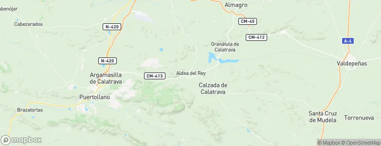 Aldea del Rey, Spain Map