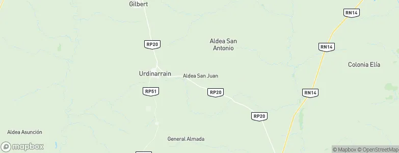 Aldea San Juan, Argentina Map