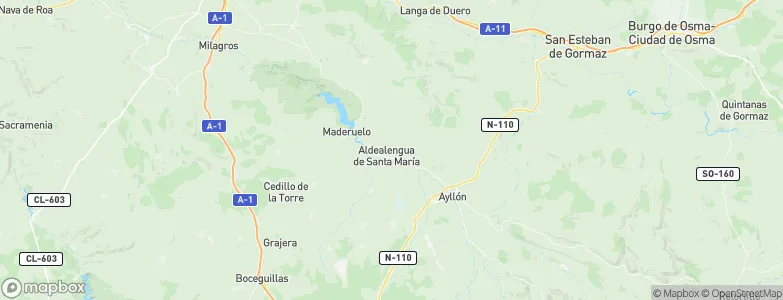 Aldealengua de Santa María, Spain Map