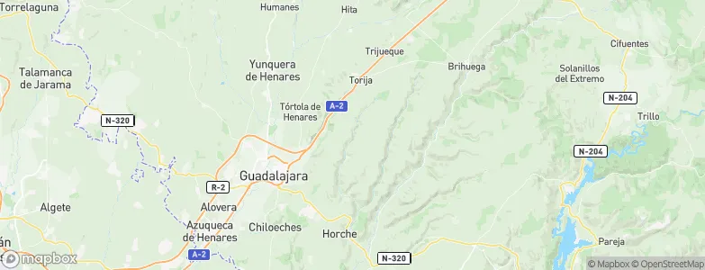 Aldeanueva de Guadalajara, Spain Map