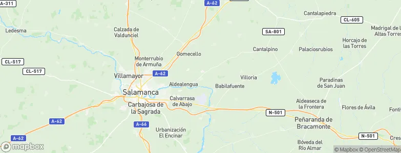 Aldearrubia, Spain Map