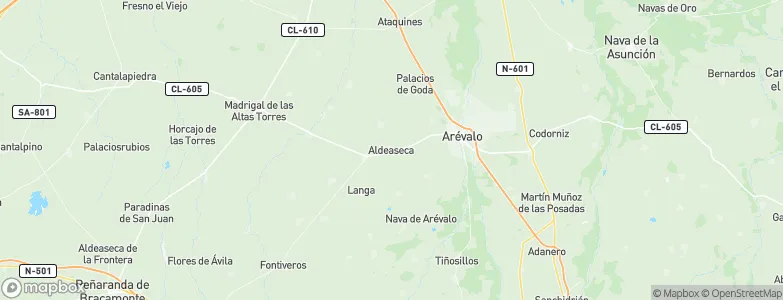 Aldeaseca, Spain Map