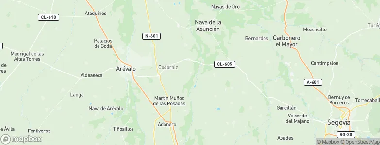 Aldehuela del Codonal, Spain Map