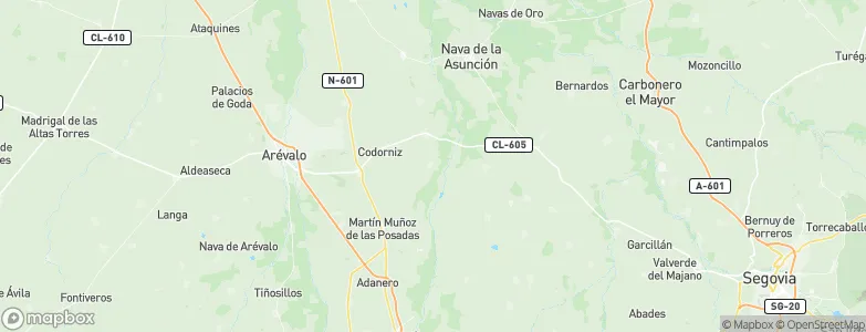 Aldehuela del Codonal, Spain Map