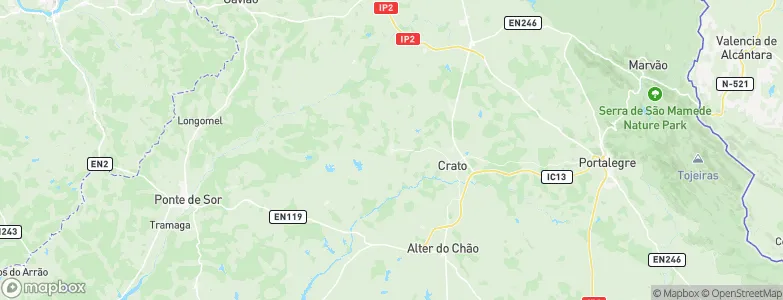 Aldeia da Mata, Portugal Map
