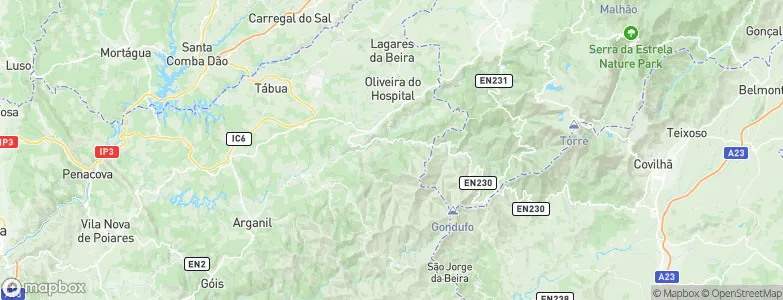 Aldeia das Dez, Portugal Map