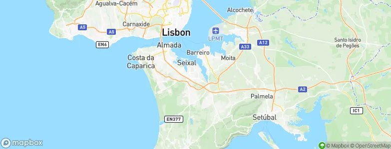 Aldeia de Paio Pires, Portugal Map