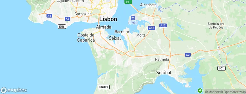 Aldeia de Paio Pires, Portugal Map