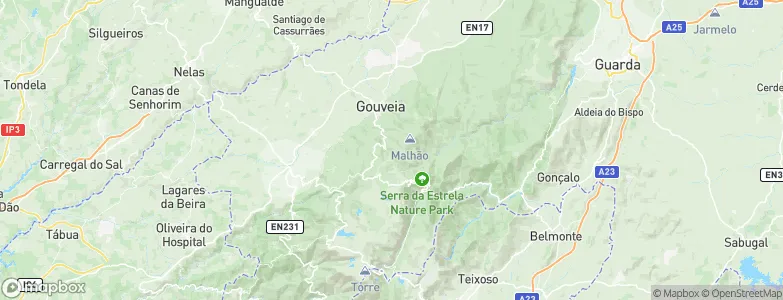 Aldeias, Portugal Map