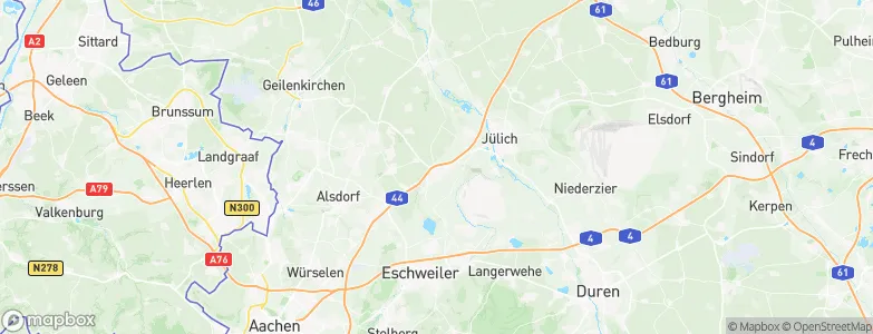 Aldenhoven, Germany Map