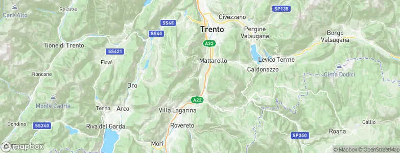 Aldeno, Italy Map
