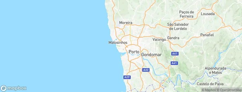 Aldoar, Portugal Map