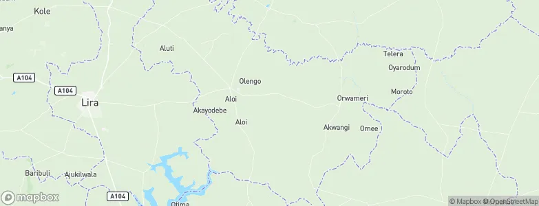 Alebtong, Uganda Map