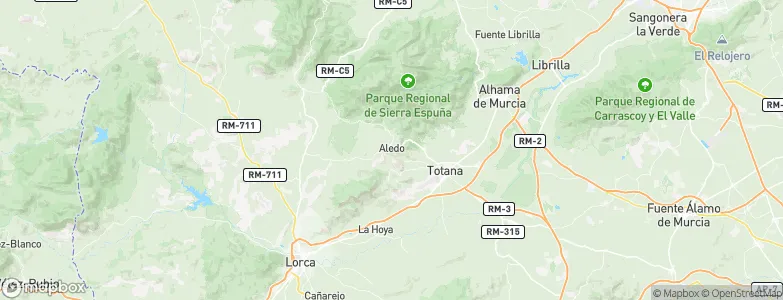 Aledo, Spain Map