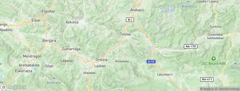 Alegia, Spain Map
