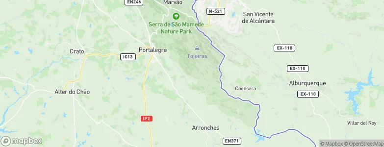 Alegrete, Portugal Map