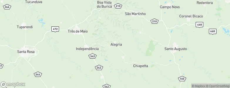 Alegria, Brazil Map