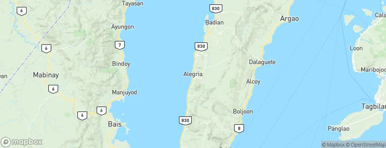 Alegria, Philippines Map