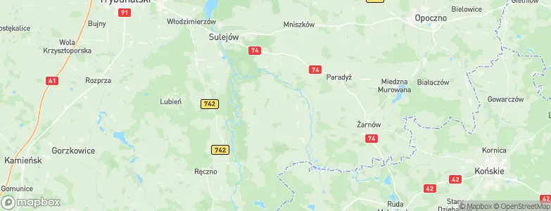 Aleksandrów, Poland Map