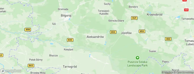 Aleksandrów, Poland Map