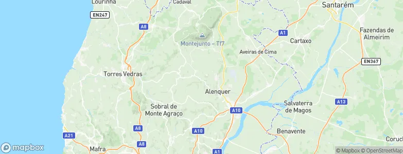 Alenquer Municipality, Portugal Map