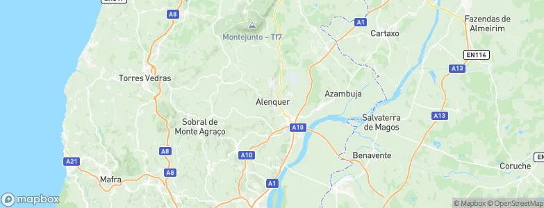 Alenquer, Portugal Map