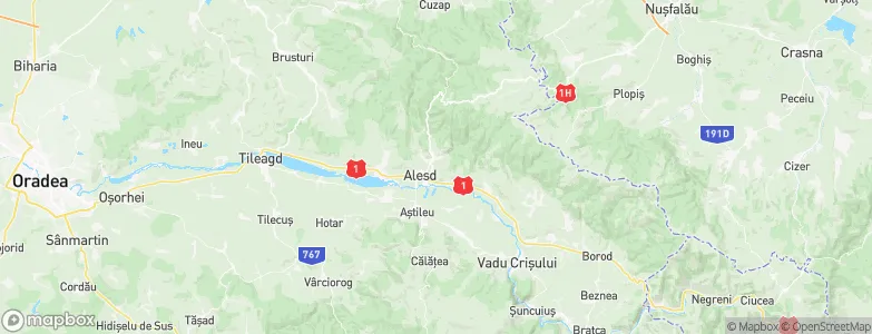 Aleşd, Romania Map