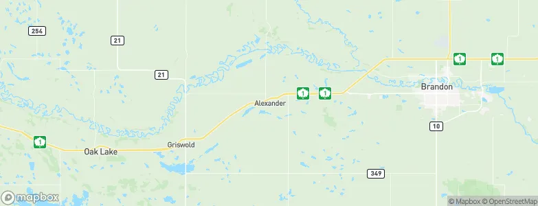 Alexander, Canada Map