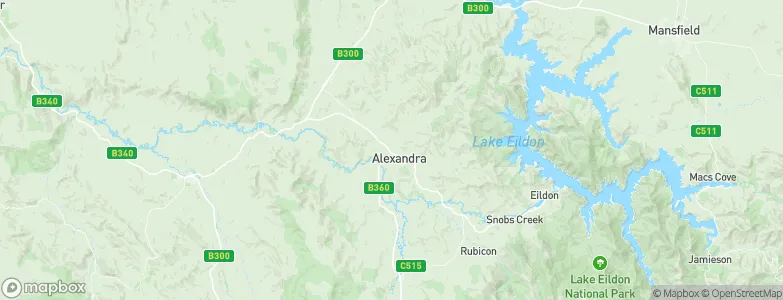 Alexandra, Australia Map