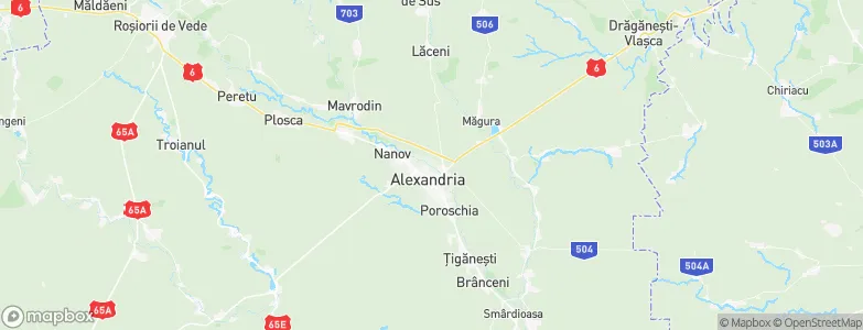 Alexandria, Romania Map