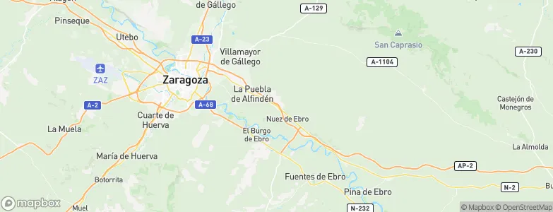 Alfajarín, Spain Map