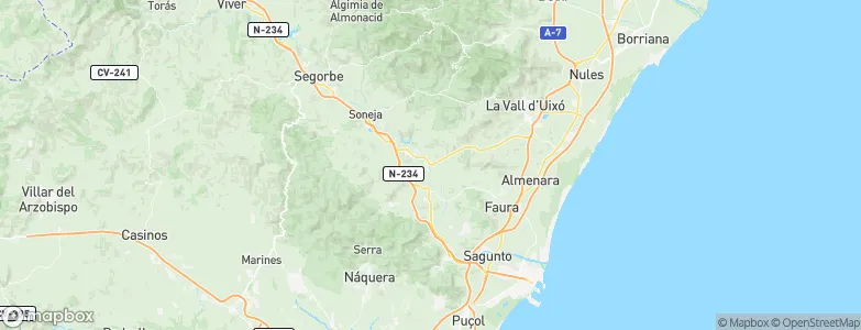 Alfara de Algimia, Spain Map