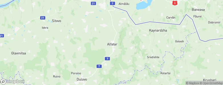 Alfatar, Bulgaria Map