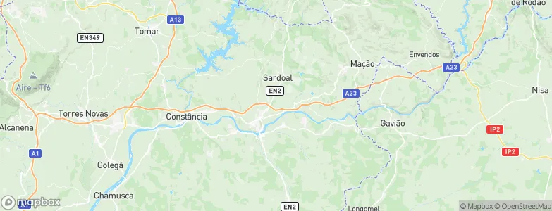 Alferrarede, Portugal Map