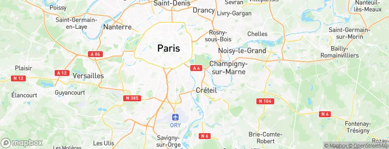 Alfortville, France Map