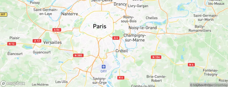 Alfortville, France Map