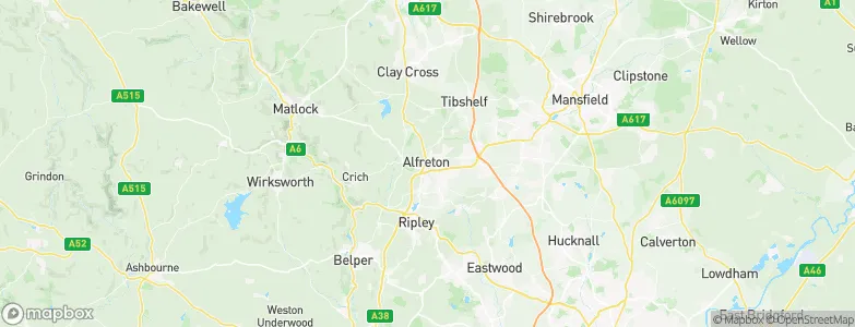 Alfreton, United Kingdom Map