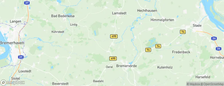 Alfstedt, Germany Map