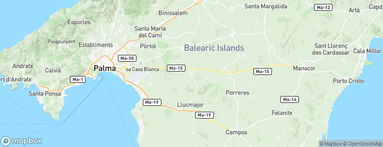 Algaida, Spain Map