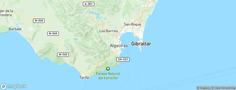 Algeciras, Spain Map