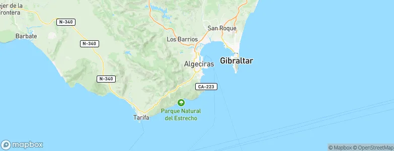 Algeciras, Spain Map