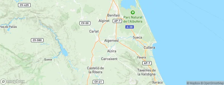 Algemesí, Spain Map