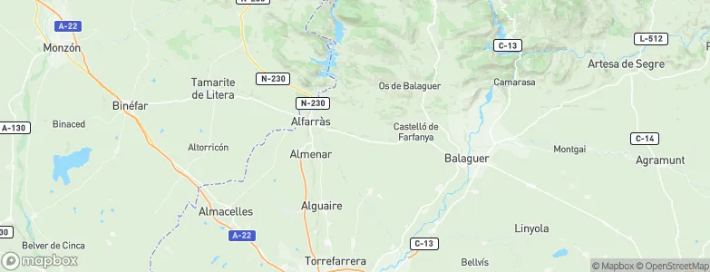 Algerri, Spain Map