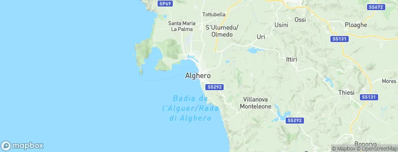 Alghero, Italy Map