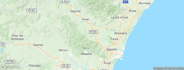 Algimia de Alfara, Spain Map