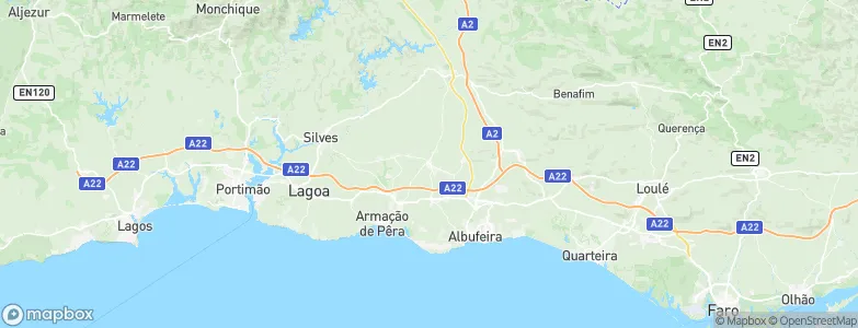 Algoz, Portugal Map