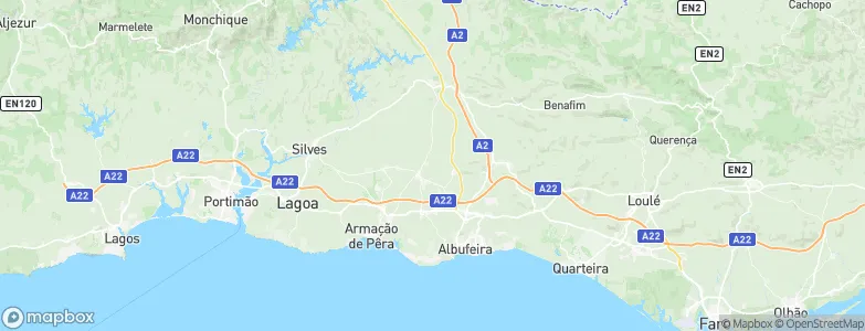 Algoz, Portugal Map